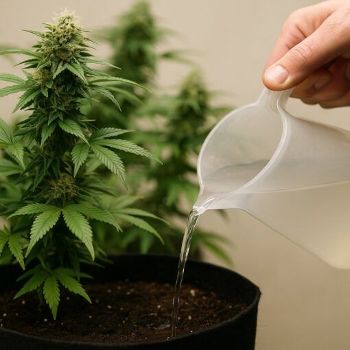 Flushing roślin marihuany