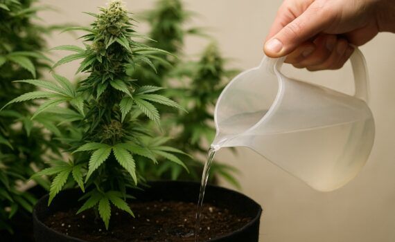 Flushing roślin marihuany